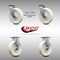 Service Caster 8 Inch Stainless Steel Nylon Caster Set with Roll Bearings 2 Swivel Lock 2 Rigid SCC-SS30S820-NYR-BSL-2-R-2 - alternate 2